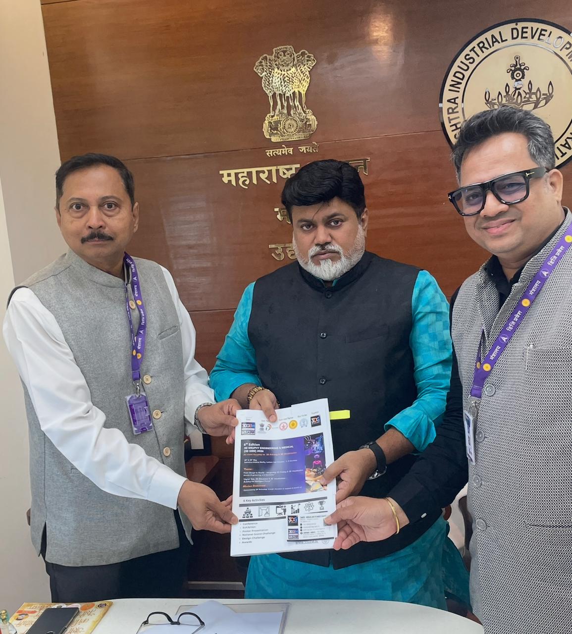 Dr.Uday Samant, Minister for Industries, Govt. of Maharastra acknowledgement as State Govt. Partner